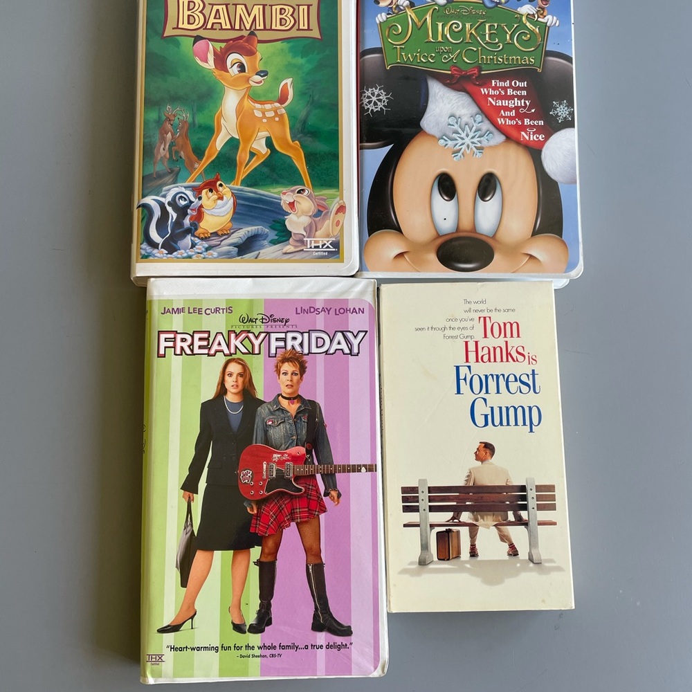 GUC Classic Disney VHS Lot- Set of 4